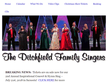 Tablet Screenshot of ditchfieldfamilysingers.com